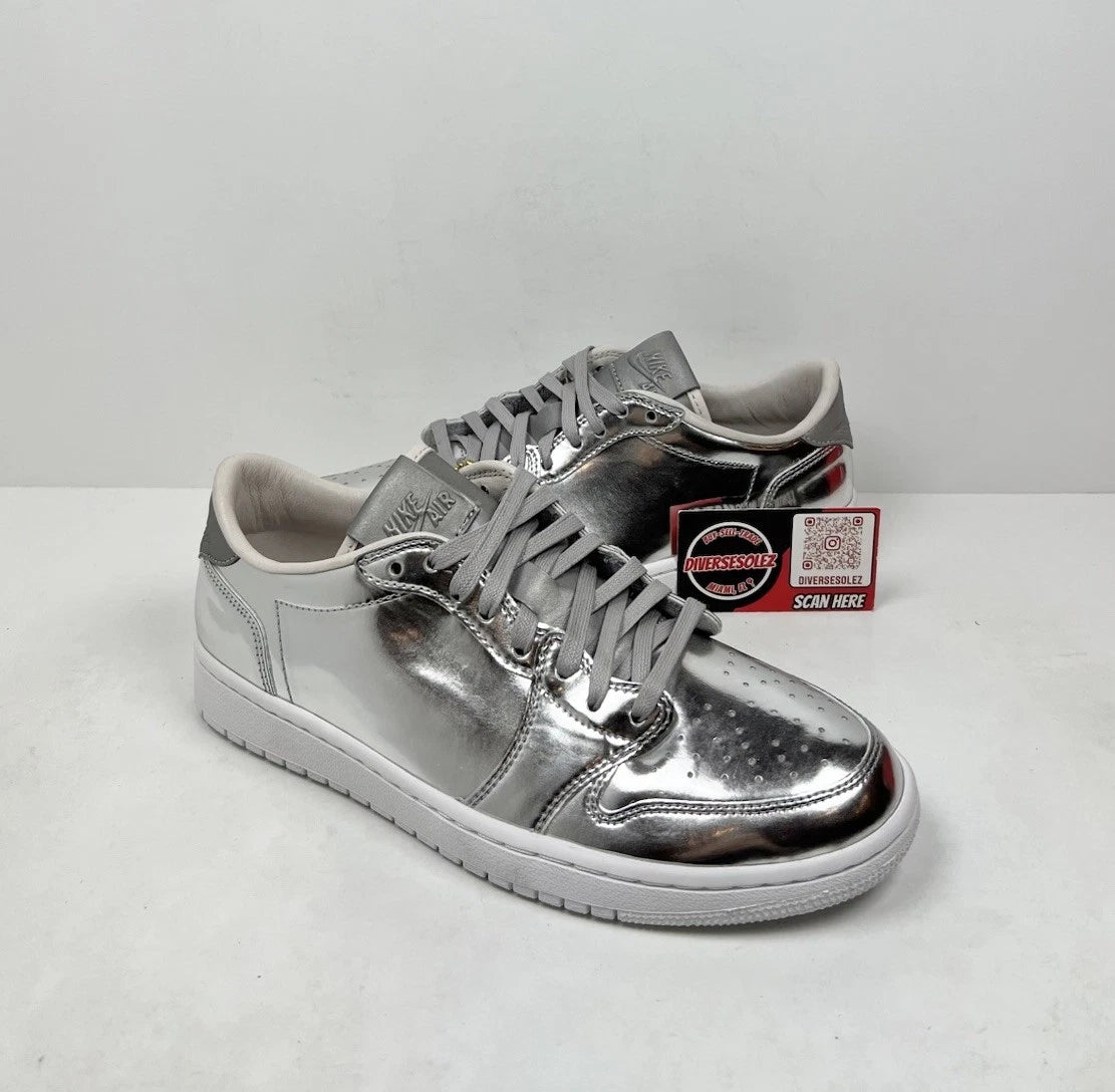 Air Jordan 1 Retro OG Pinnacle Low Metallic Silver UK 7.5