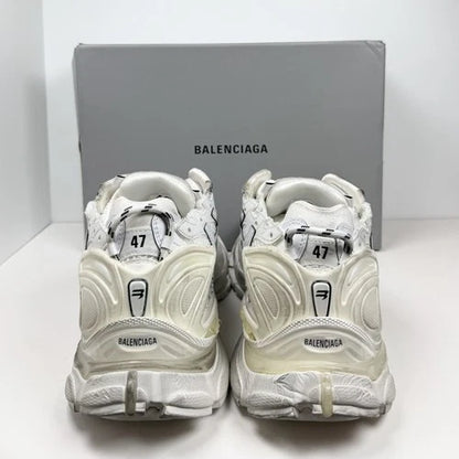 Balenciaga Runner White Distressed Sneakers