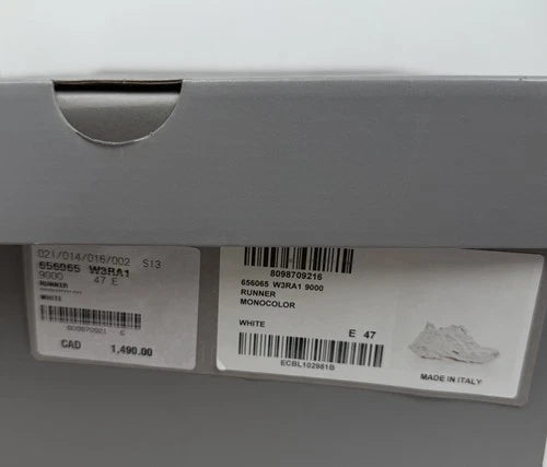 Balenciaga Runner White Distressed Sneakers