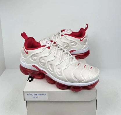 Nike Air VaporMax Plus White University Red