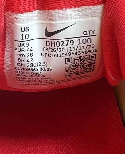 Nike Air VaporMax Plus White University Red