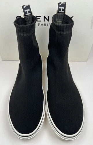 Givenchy Black knit Fabric High Top Sneakers