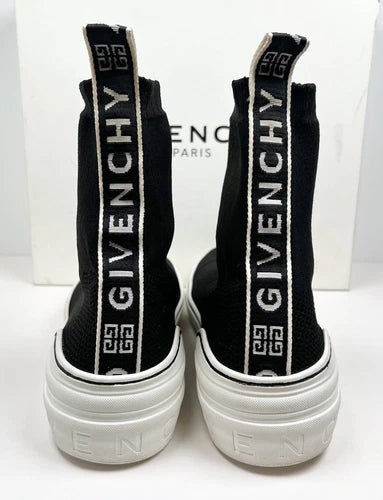 Givenchy Black knit Fabric High Top Sneakers