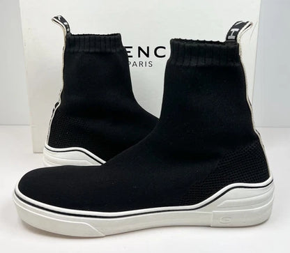 Givenchy Black knit Fabric High Top Sneakers