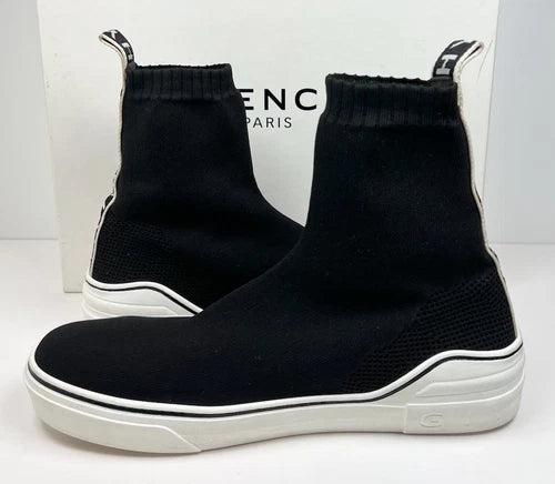 Givenchy Black knit Fabric High Top Sneakers