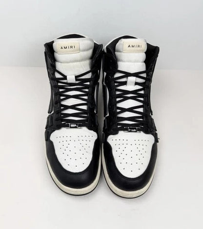 Amiri Skel Top Hi Black/White Leather Sneakers