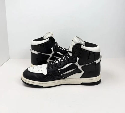 Amiri Skel Top Hi Black/White Leather Sneakers