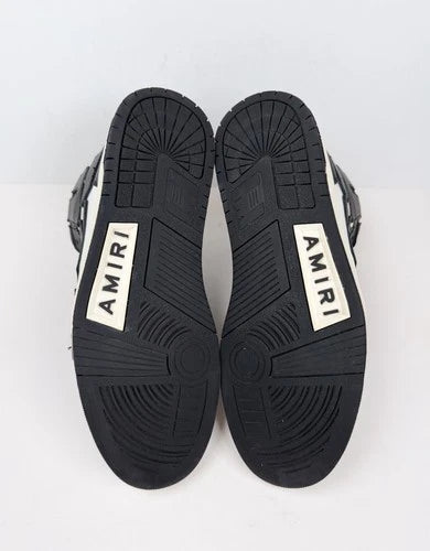 Amiri Skel Top Hi Black/White Leather Sneakers