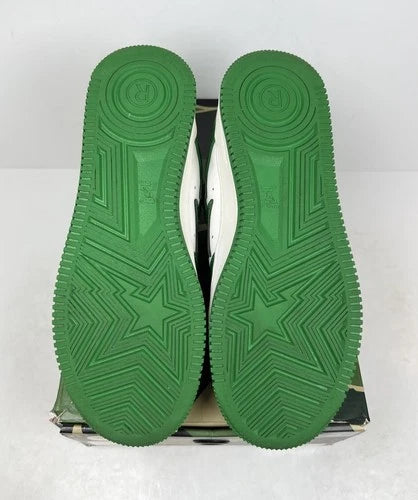 A Bathing Ape Bapesta Patent Leather Green Sneakers