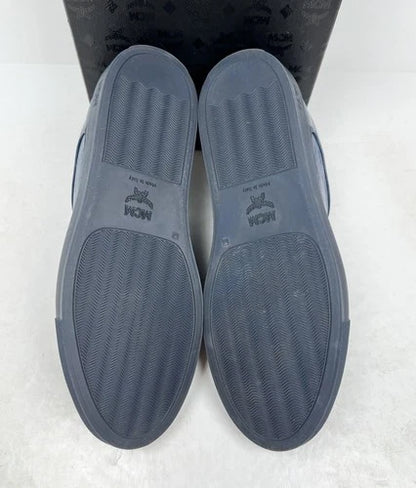 MCM Low Top Leather Navy Blue Sneakers