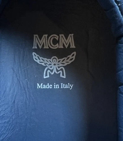 MCM Low Top Leather Navy Blue Sneakers