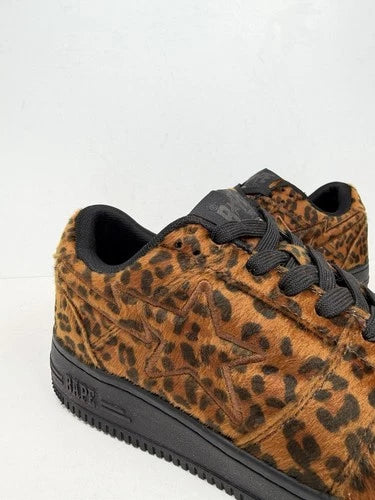 A Bathing Ape Bapesta Leopard Print UK 7.5