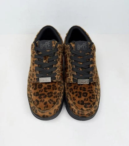 A Bathing Ape Bapesta Leopard Print UK 7.5
