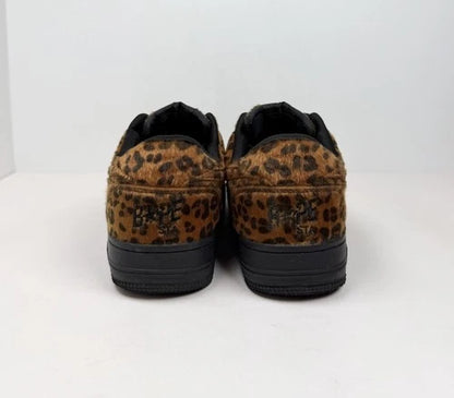 A Bathing Ape Bapesta Leopard Print UK 7.5