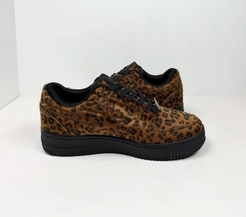 A Bathing Ape Bapesta Leopard Print UK 7.5