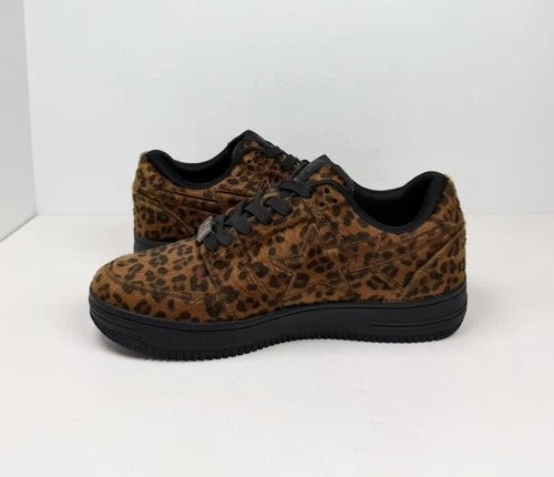 A Bathing Ape Bapesta Leopard Print UK 7.5