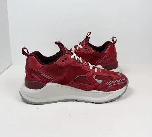 Burberry Logo Sean Sneakers Red UK 9