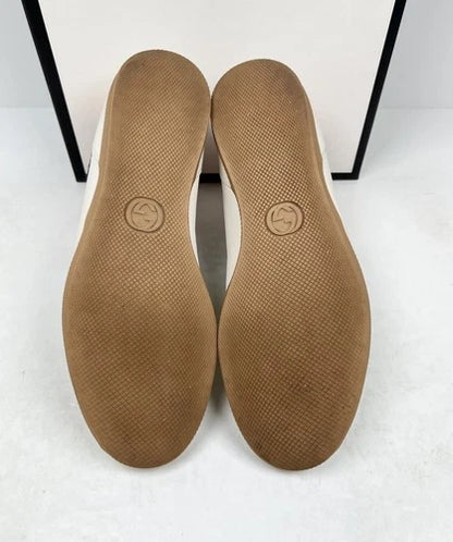 Gucci Rainbow Collar Leather High-Top Sneakers UK 6.5