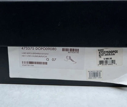 Gucci Rainbow Collar Leather High-Top Sneakers UK 6.5