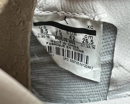 Air Jordan 1 Retro OG Pinnacle Low Metallic Silver UK 7.5