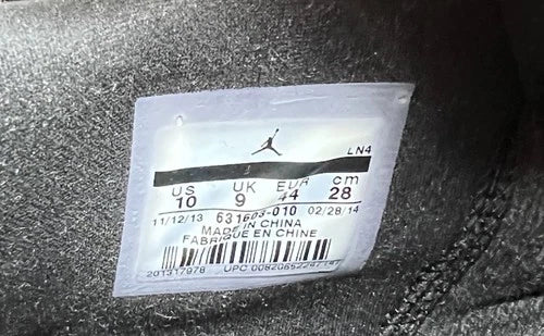 Air Jordan 3 5Lab3 Reflective Black UK 9