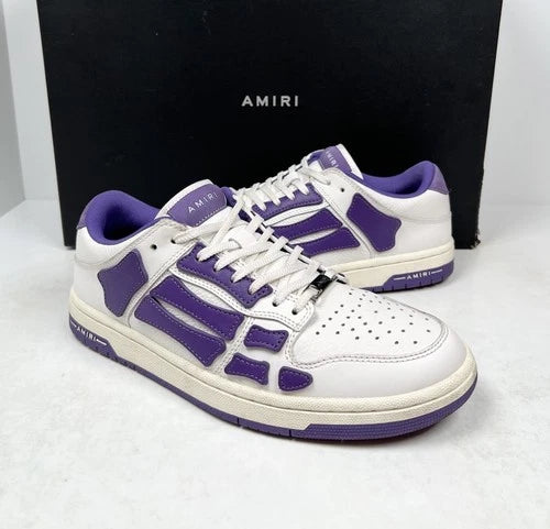 Amiri Skel Top Low White/Purple Sneakers UK 7