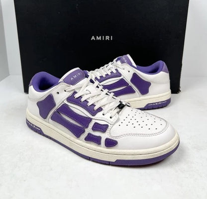 Amiri Skel Top Low White/Purple Sneakers UK 7