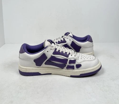Amiri Skel Top Low White/Purple Sneakers UK 7