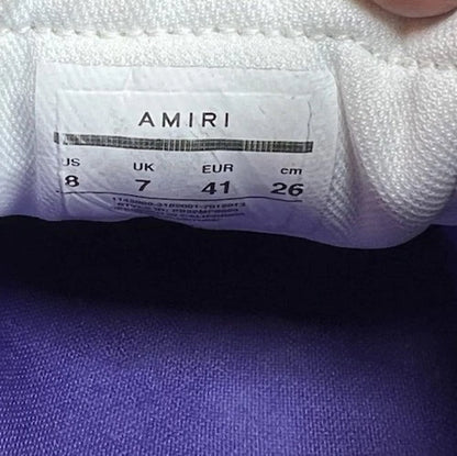 Amiri Skel Top Low White/Purple Sneakers UK 7