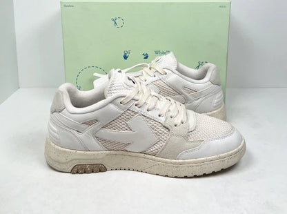 Off-White Out Of Office Slim White Beige Sneakers UK 10