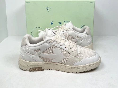 Off-White Out Of Office Slim White Beige Sneakers UK 10