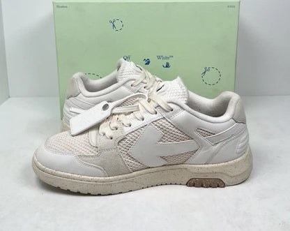 Off-White Out Of Office Slim White Beige Sneakers UK 10