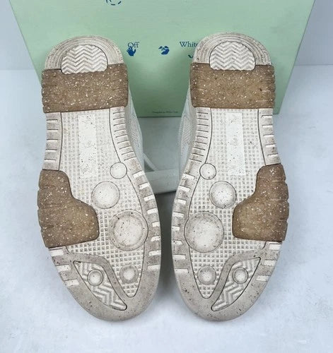 Off-White Out Of Office Slim White Beige Sneakers UK 10