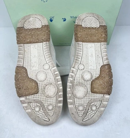 Off-White Out Of Office Slim White Beige Sneakers UK 10