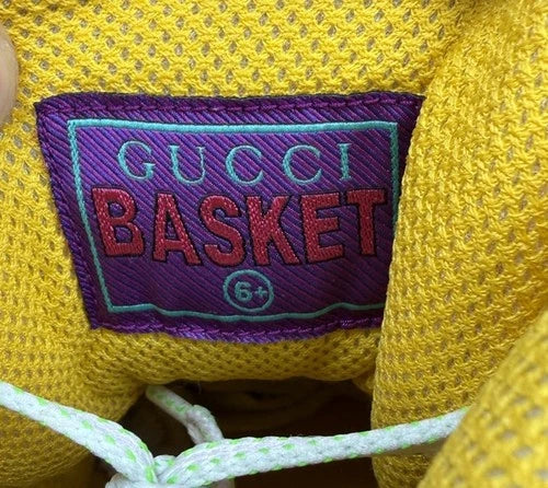 Gucci Basket White Demetra Multicolor UK 6