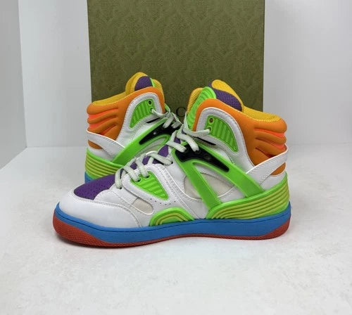 Gucci Basket White Demetra Multicolor UK 6