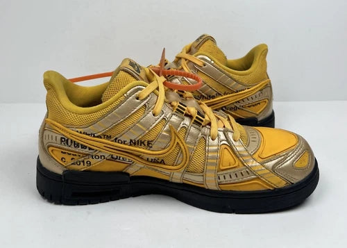 Nike Off-White x Air Rubber Dunk University Gold UK 7