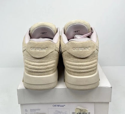 Off-White Out Of Office Beige Suede Sneakers UK 7