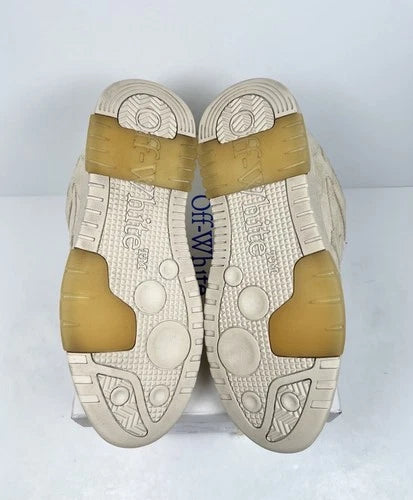 Off-White Out Of Office Beige Suede Sneakers UK 7