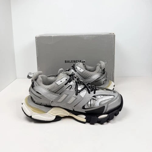 Balenciaga Track Metallic Silver Sneakers