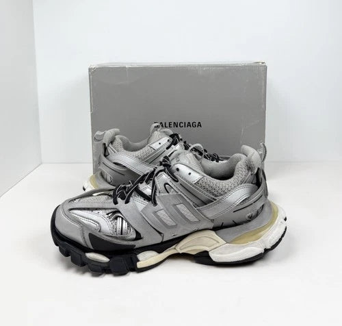 Balenciaga Track Metallic Silver Sneakers