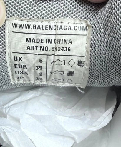 Balenciaga Track Metallic Silver Sneakers