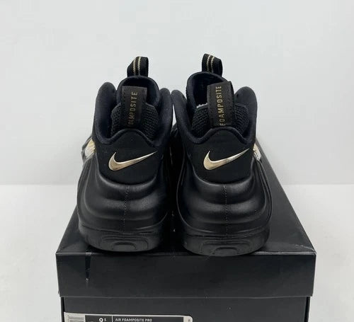 Nike Air Foamposite Pro Black Metallic Gold