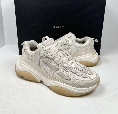 Amiri Bone Runner Mixed White Sneakers UK 7