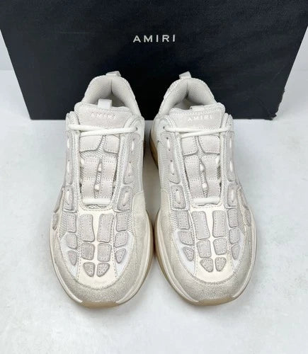 Amiri Bone Runner Mixed White Sneakers UK 7
