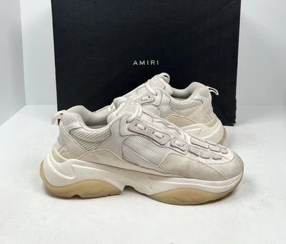 Amiri Bone Runner Mixed White Sneakers UK 7