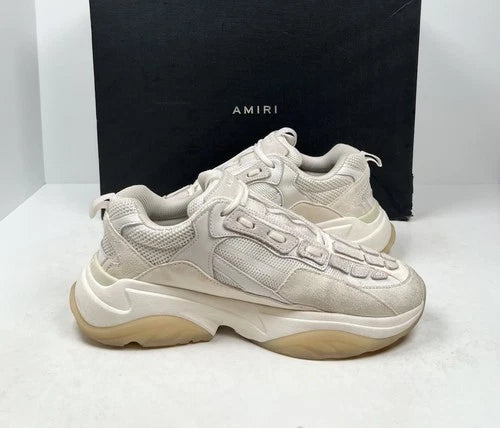 Amiri Bone Runner Mixed White Sneakers UK 7