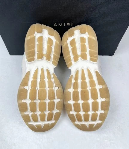 Amiri Bone Runner Mixed White Sneakers UK 7