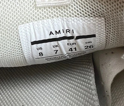 Amiri Bone Runner Mixed White Sneakers UK 7